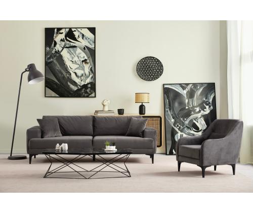 Astana 3 Seater - Anthracite