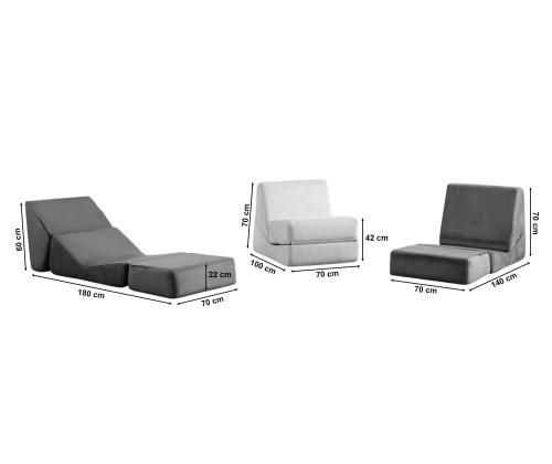 Origami Convertable - Warm Grey