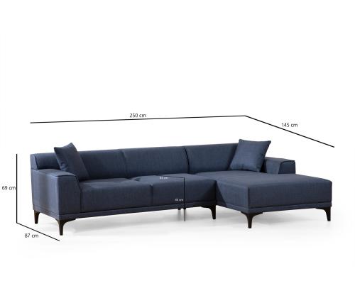Petra R Corner - Blue