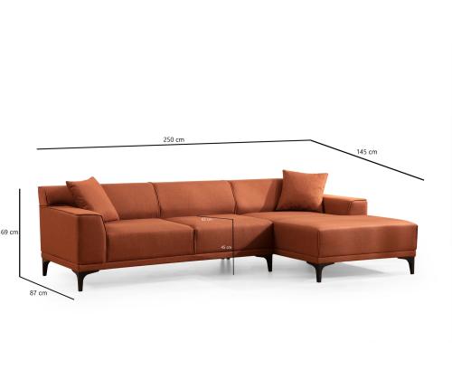 Petra R Corner - Orange