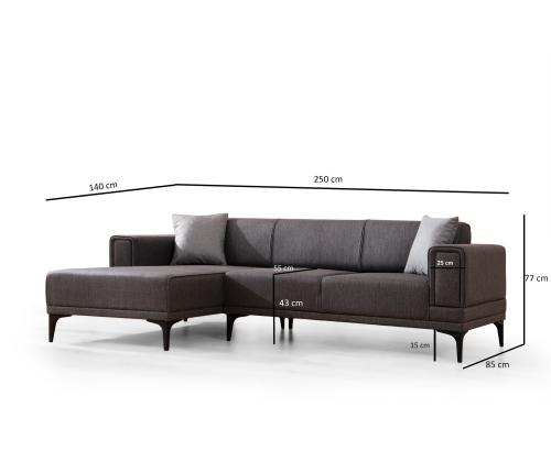 Horizon Left - Dark Grey