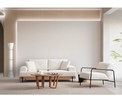 Eti Oak 3 Seater - White