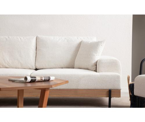 Eti Oak 3 Seater - White