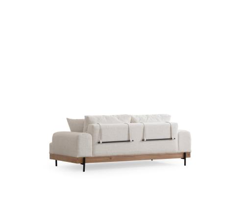 Eti Oak 3 Seater - White
