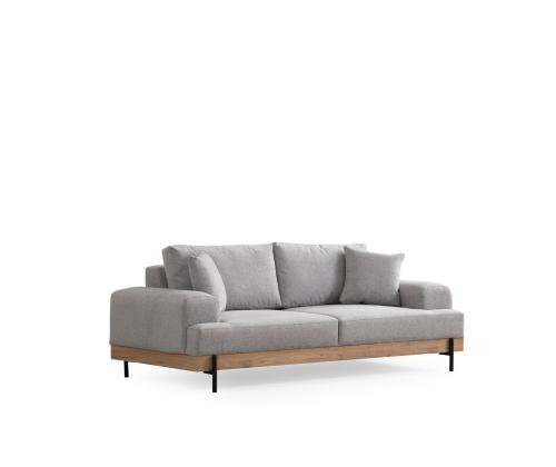 Eti Oak 3 Seater -Grey