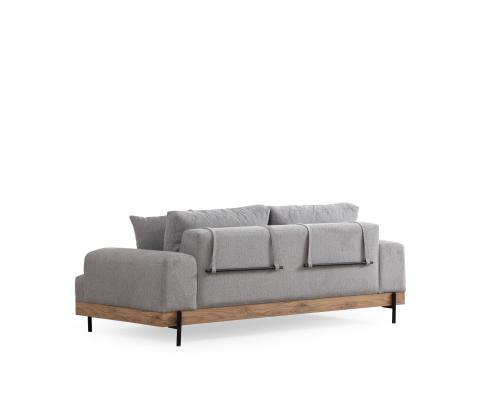 Eti Oak 3 Seater -Grey