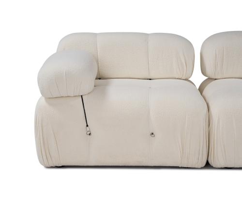 Bubble 2 Seater (L1-1R) - Cream