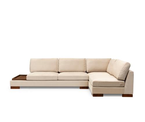 Tulip Corner Right Without Pouf - Beige