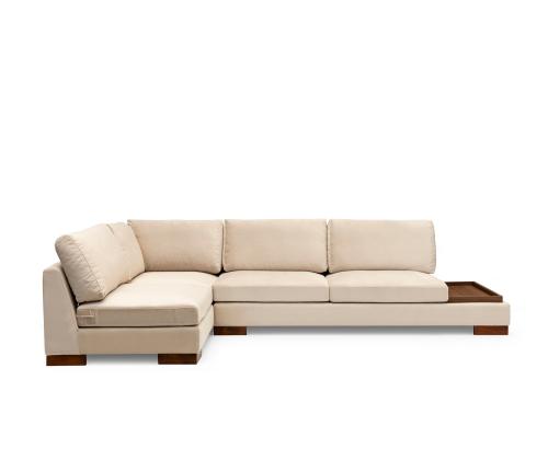 Tulip Corner Left Without Pouf - Beige