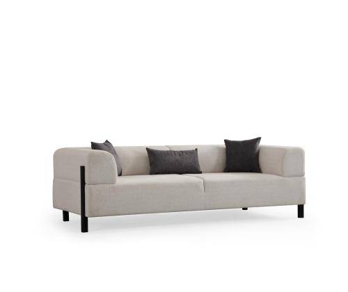 Gio 3 Seater - White