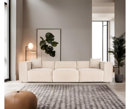 Lora 3 Seater - Cream