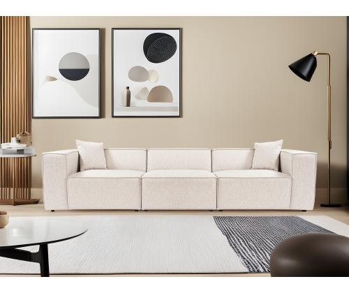 Lora 3 Seater - Light Brown