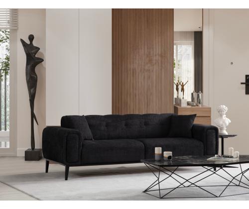 Athena 3 Seater - Black
