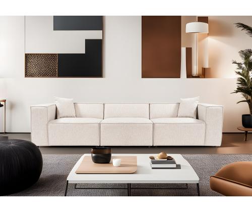 Lora 3 Seater - Light Brown