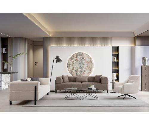 Gio 3 Seater - White