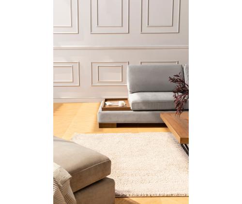 Tulip Corner Right Without Pouf - Light Grey