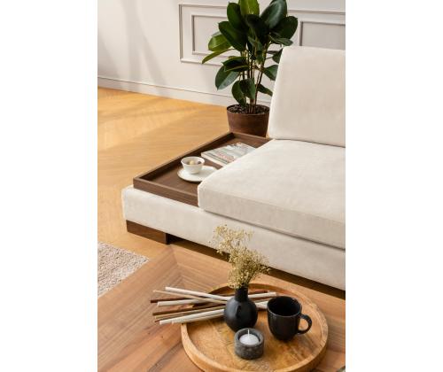 Tulip Corner Right Without Pouf - Beige