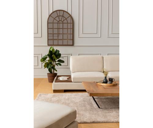 Tulip Corner Right Without Pouf - Beige