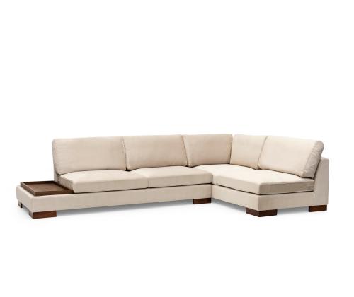 Tulip Corner Right Without Pouf - Beige