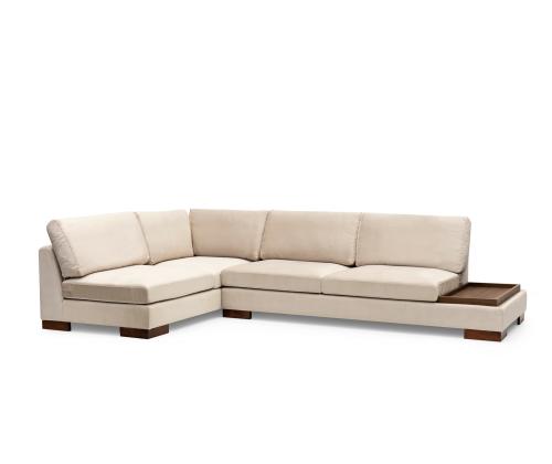 Tulip Corner Left Without Pouf - Beige