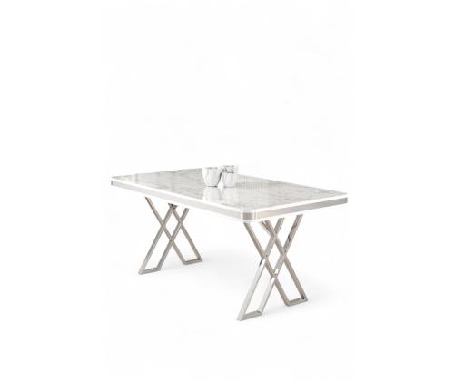 Vals - White Marble, Chrome