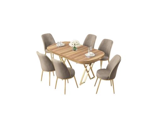 Lai - Light Walnut, Gold, Cappuccino