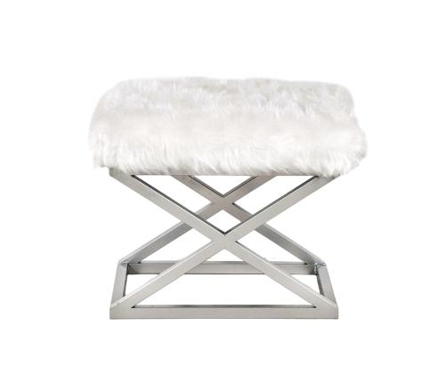 Capraz Plush - Silver, White