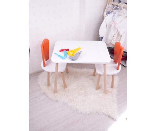 Bunny One Chair Set - Orange, White