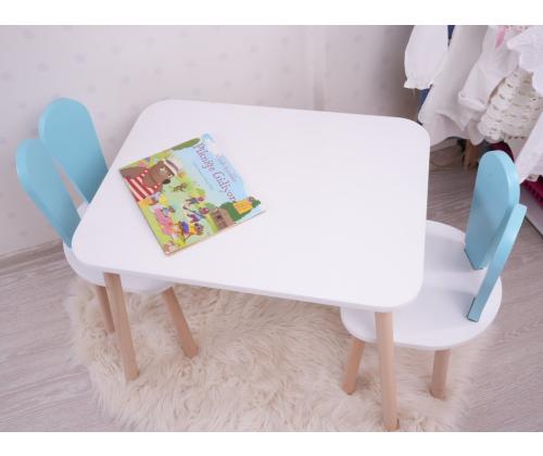 Bunny Two Chair Set - Baby Blue, White