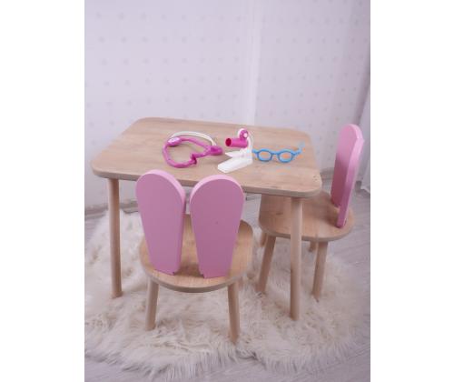 Bunny Two Chair Set - Pink, Brown