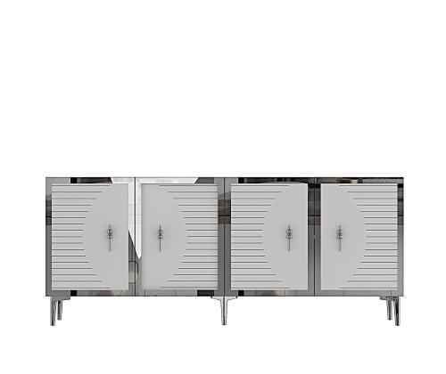 Tuna 180 - Sapphire Oak, White, Silver