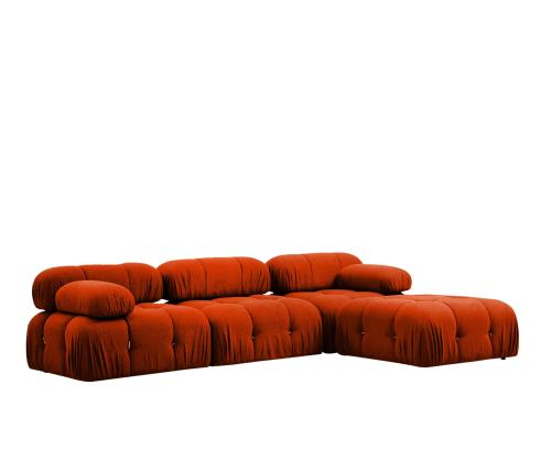 Bubble Corner ( L1-O1-1R -Puf) - Tile Red