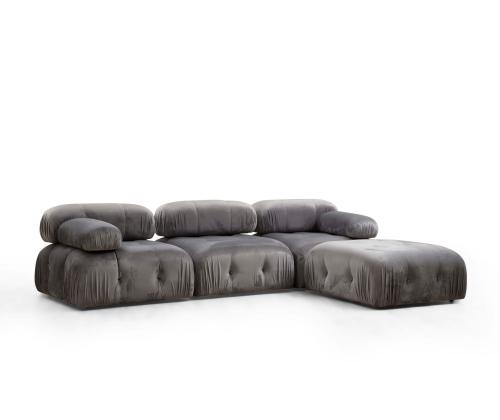 Bubble Corner ( L1-O1-1R -Puf) - Grey