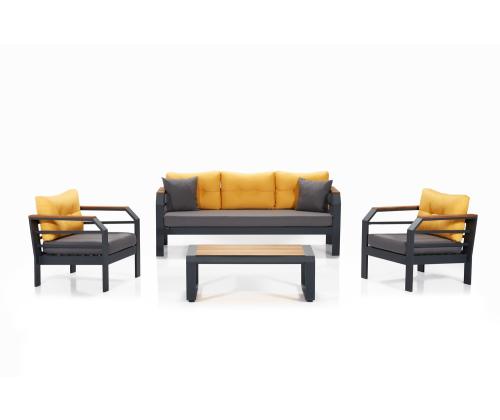 Assento 3+1+1+S - Yellow, Black, Grey