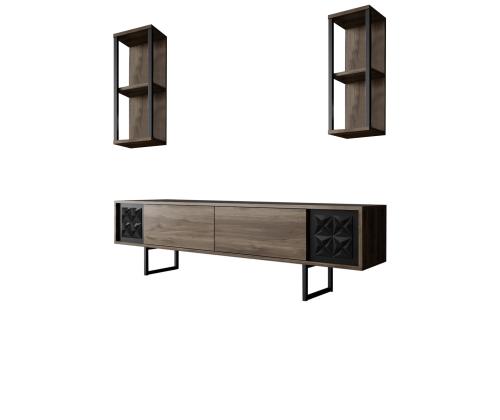 Black Line Set - Walnut, Black