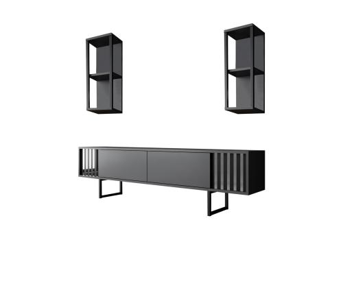 Chrome Line Set - Anthracite, Black