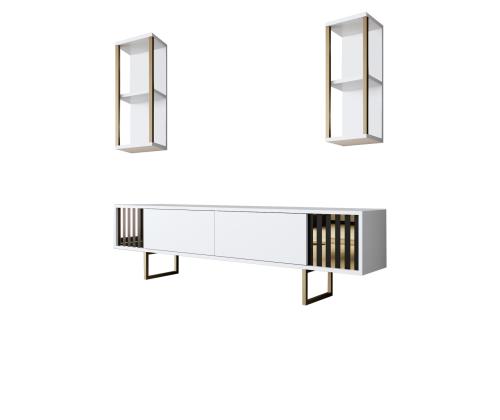 Gold Line - White, Gold