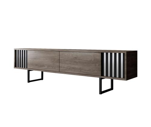 Chrome Line - Walnut, Black