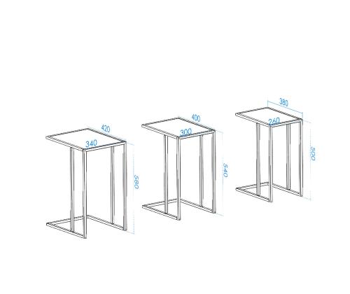 İbiza - Black, Smoked Glass