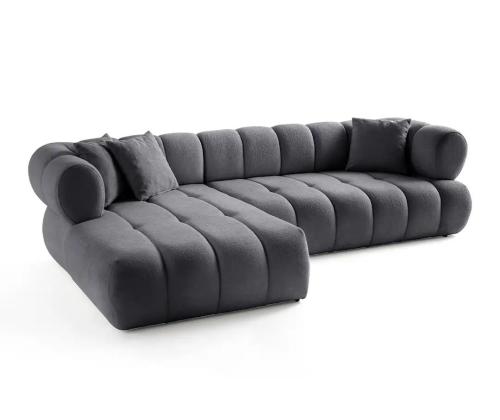 Diivan Petra Left - Dark Grey