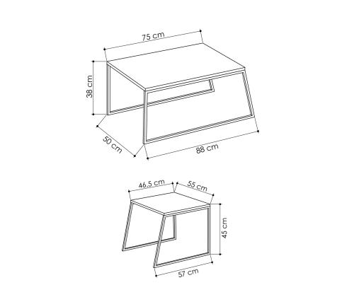 Pal Orta Sehpa - Anthracite