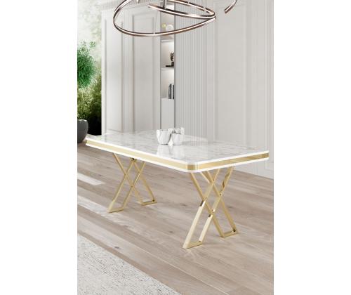 Vals - White Marble, Gold