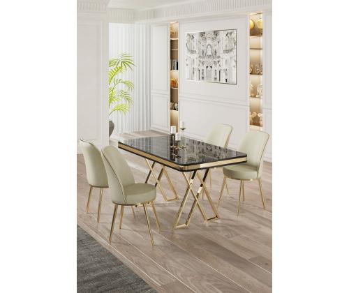 Vals - Black Marble, Gold, Cream