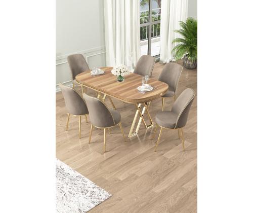 Lai - Light Walnut, Gold, Cappuccino