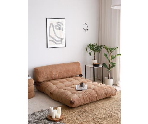 Diivan Fold Kadife 2 - Camel