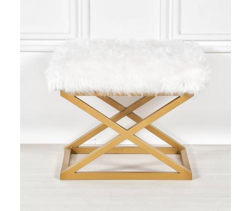 Capraz Plush - Gold, White