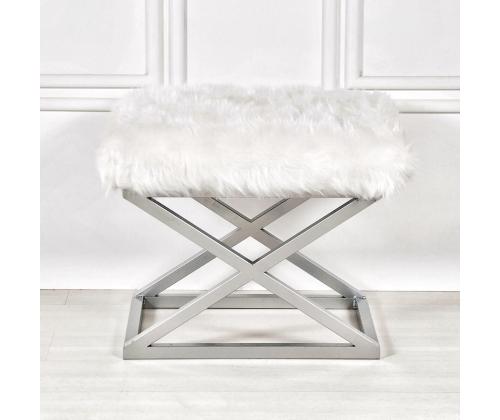 Capraz Plush - Silver, White