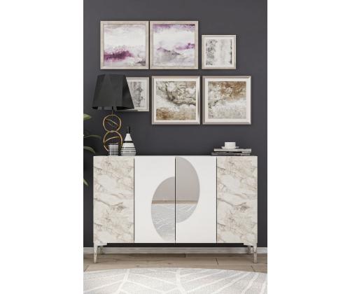 Afra KM120 - White, Silver