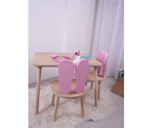 Bunny One Chair Set - Pink, Brown