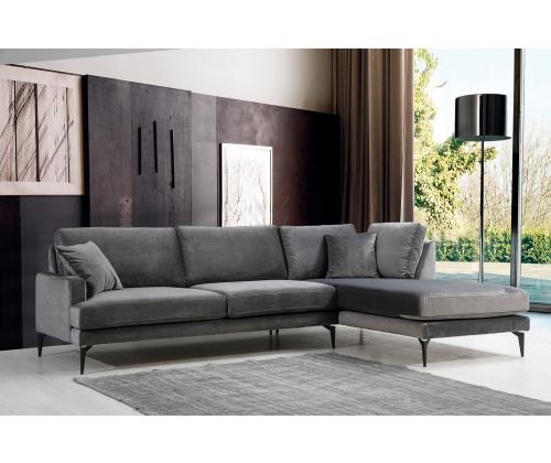 Papira Corner Right (L3+Chl) - Anthracite